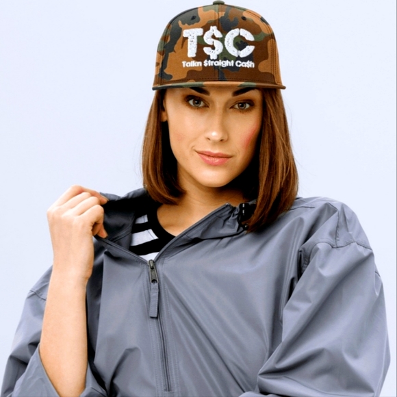 T$C Grinding Gang Camo Snapback Women and Men - Picture 2 of 6